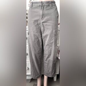 ScotteVest Cargo Pants Straight Leg Cotton Denim Mid Rise Grey color Size 30x30